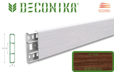 Наличник с к/к 70мм 2,2м "Деконика" 291 Орех